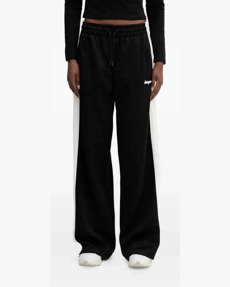 HUGO BOSS Jogginghose mit Kontrasteinsätzen - Schwarz Schwarz