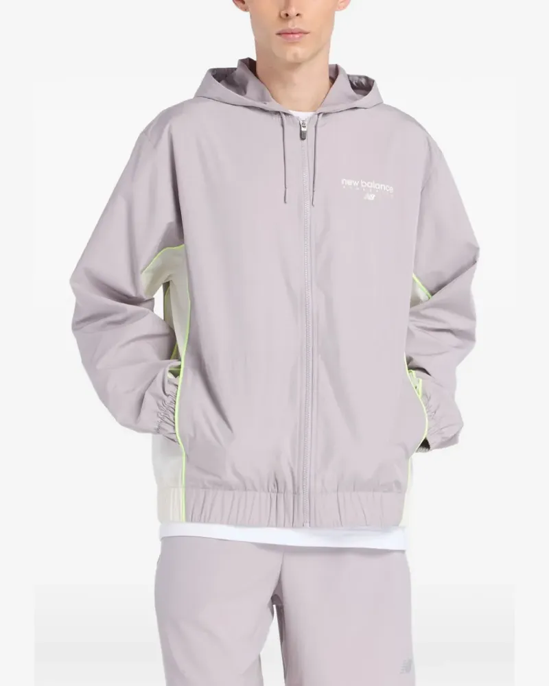 New Balance Trackside piping-detail jacket - Violett Violett