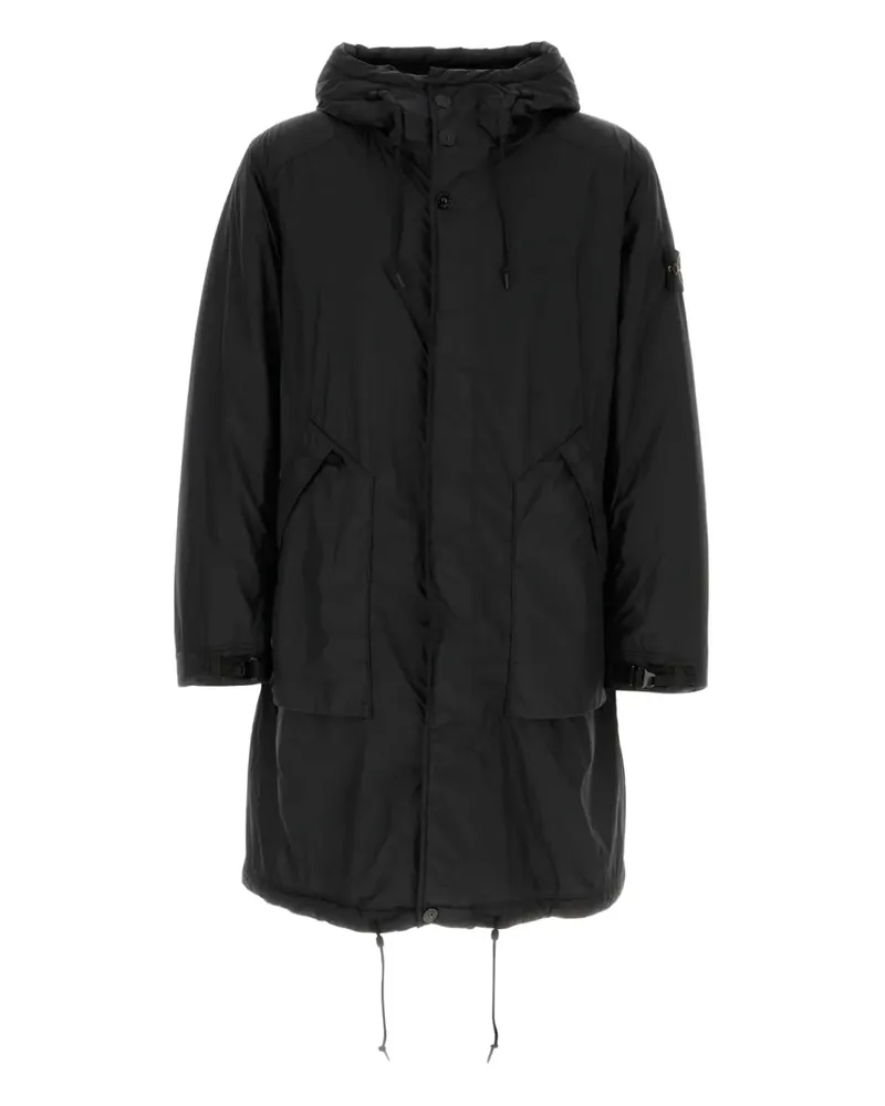 Stone Island Parka mit Kapuze - Schwarz Schwarz