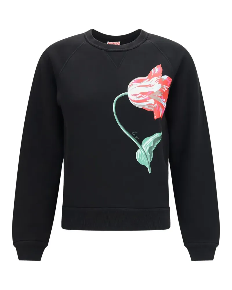 Kenzo Tulip-print sweatshirt - Schwarz Schwarz