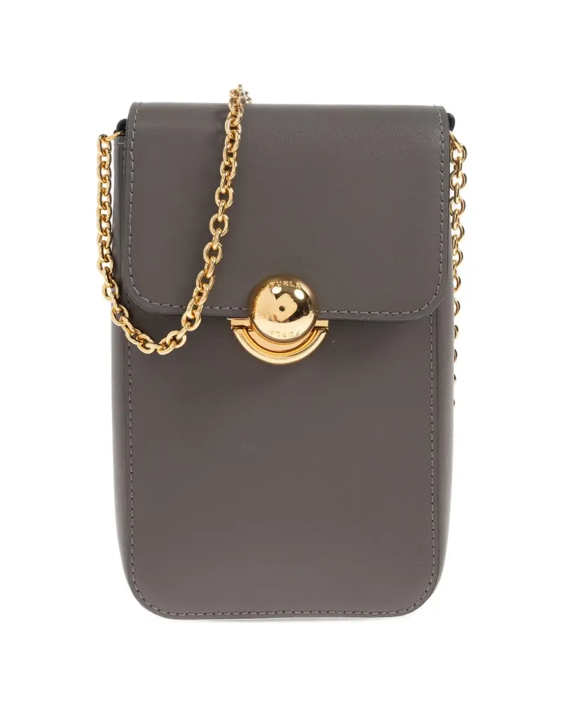 Furla Handtasche mit Kugelverschluss - Grau Grau