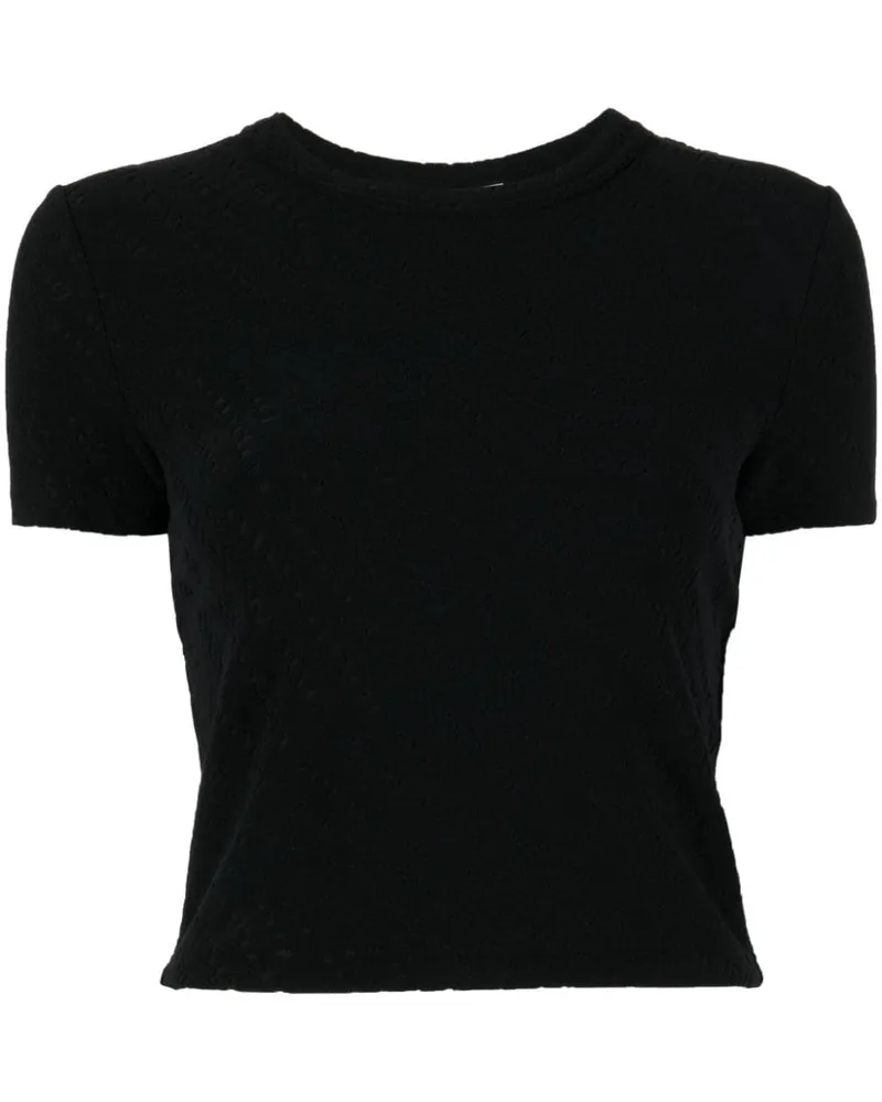 Alexander Wang Strukturiertes T-Shirt - Schwarz Schwarz