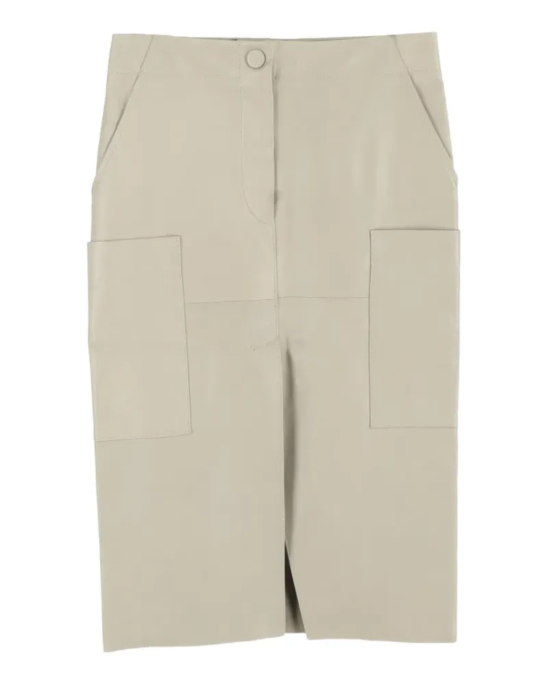 Petar Petrov Midirock mit Schlitz - Nude Nude