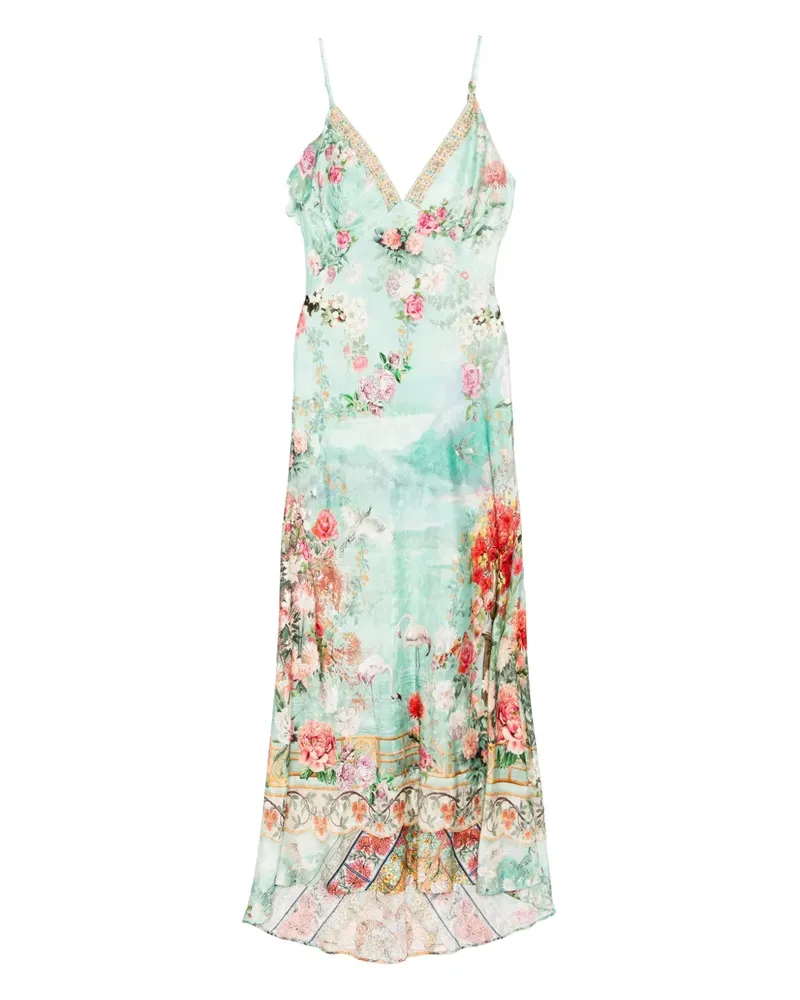 Camilla Camisole-Kleid mit V-Ausschnitt - Grün Grün