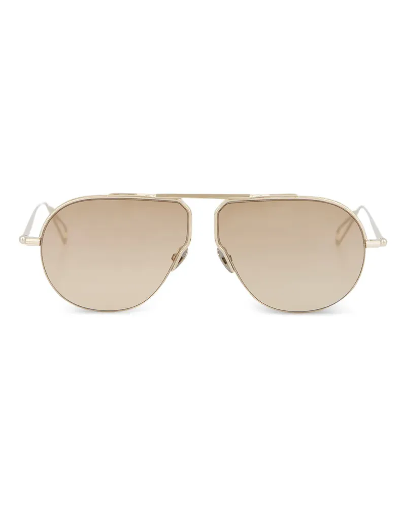 AHLEM Pilotenbrille mit Brauensteg - Nude Nude