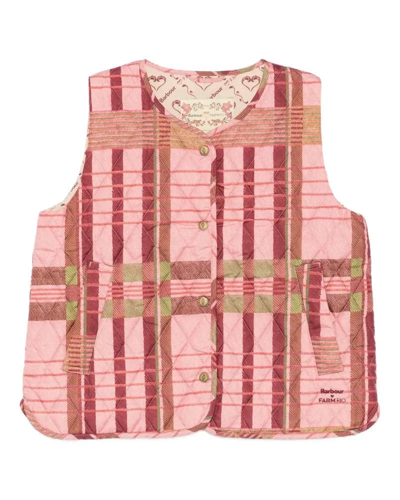 Barbour Gestreifte Weste - Rosa Rosa