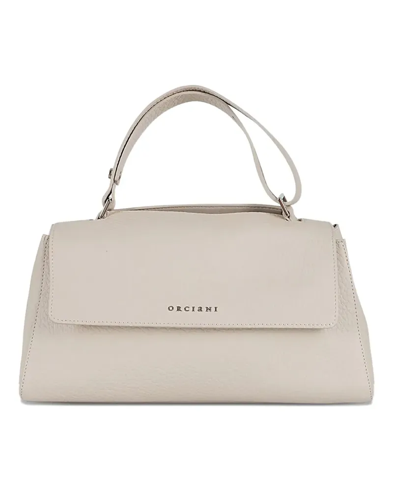 Orciani Schultertasche aus Leder - Weiß Weiß