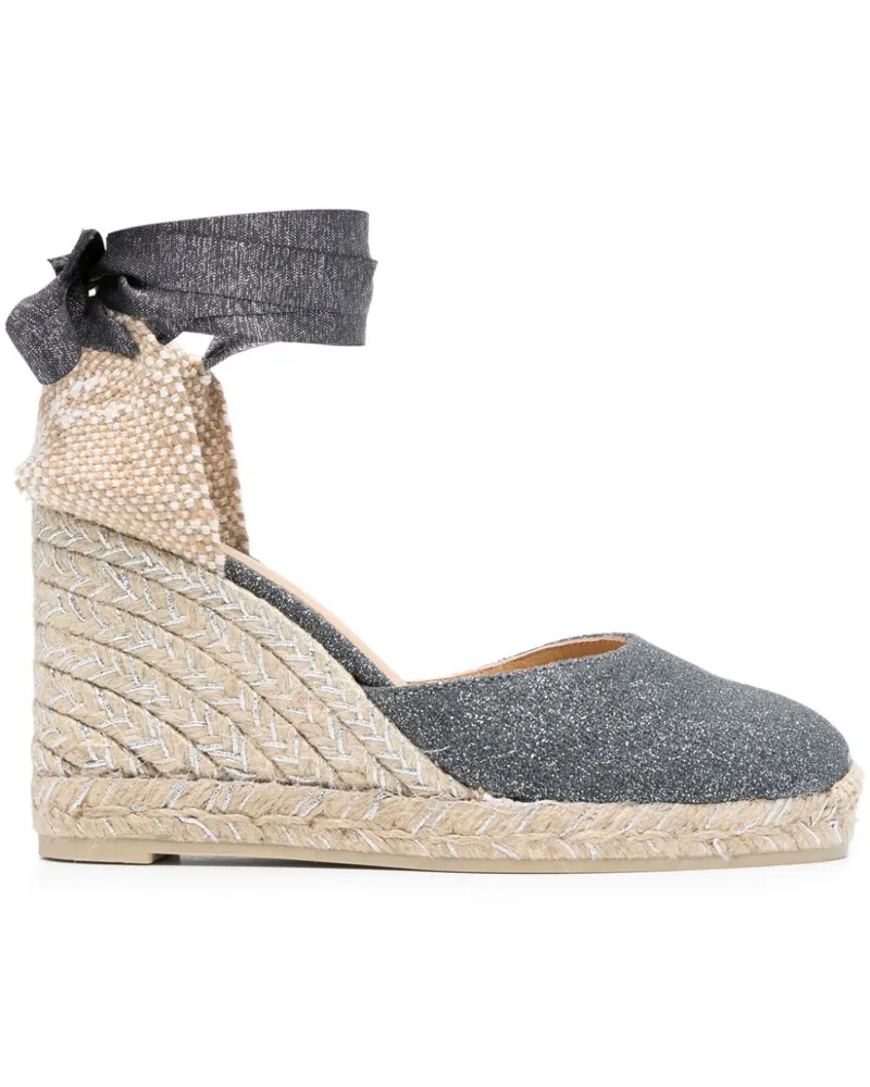 Castañer Carina Wedge-Espadrilles 90mm - Grau Grau
