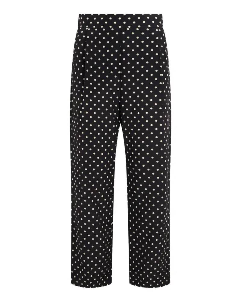 Valentino Garavani Seidenhose mit Polka Dots - Schwarz Schwarz