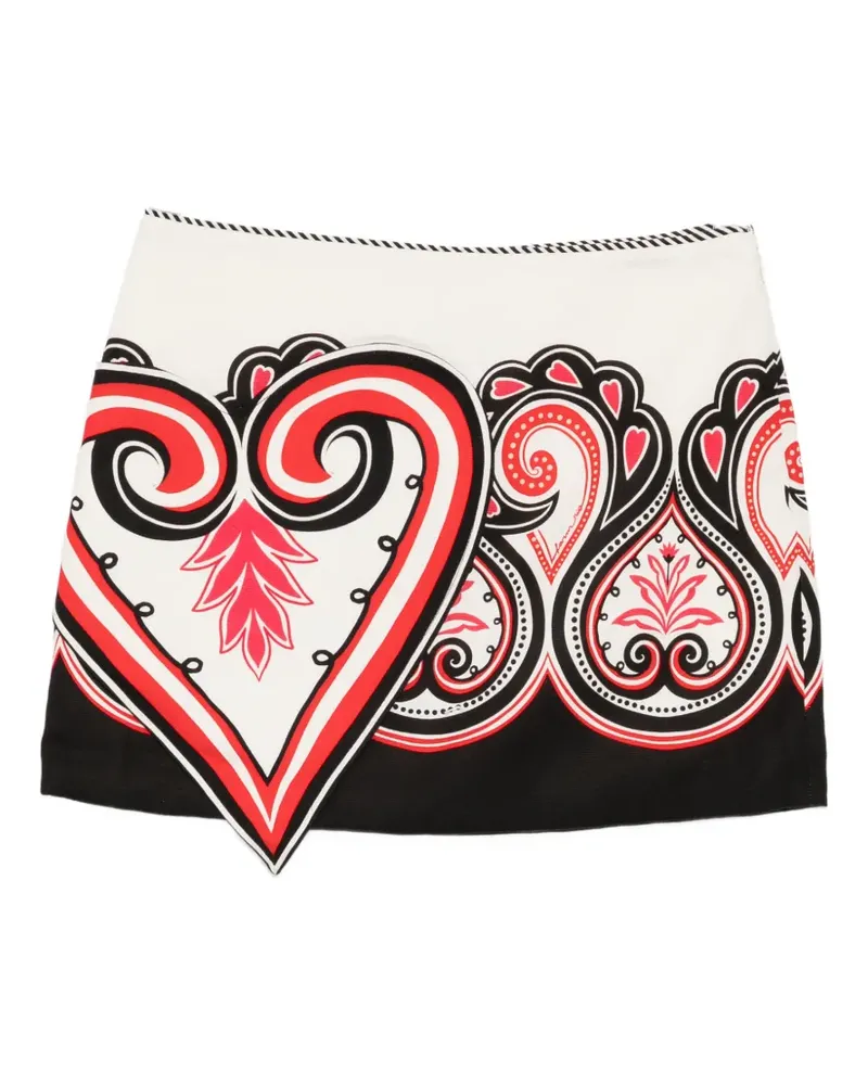FARM Rio graphic mini skirt - Weiß Weiß