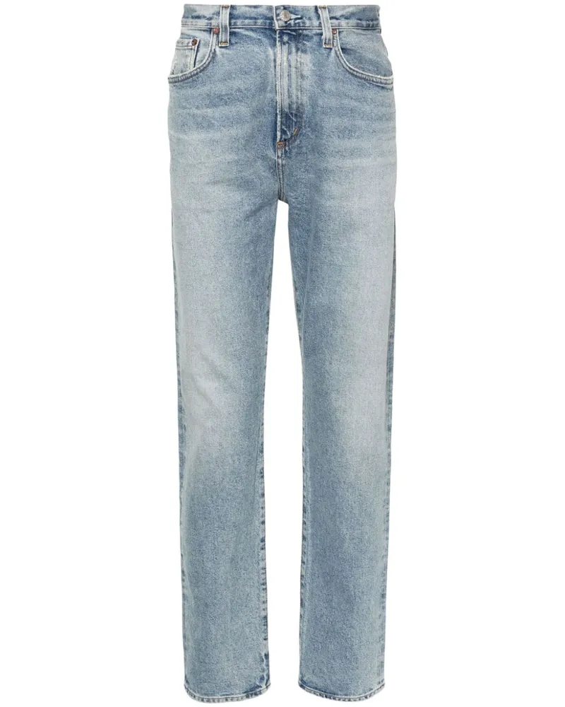 AGOLDE Halbhohe Curtis Tapered-Jeans - Blau Blau