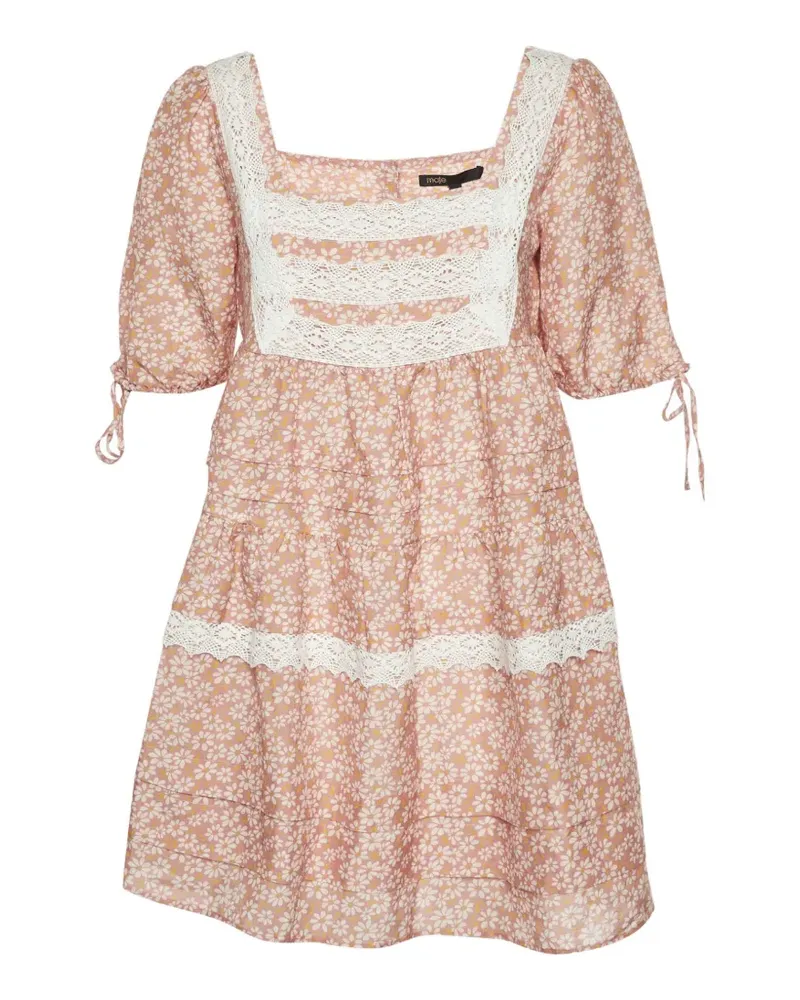 Maje Kleid mit Blumenprint - Rosa Rosa