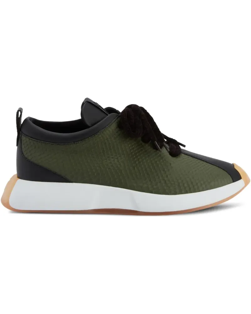 Giuseppe Zanotti Strukturierte Sneakers - Grün Grün