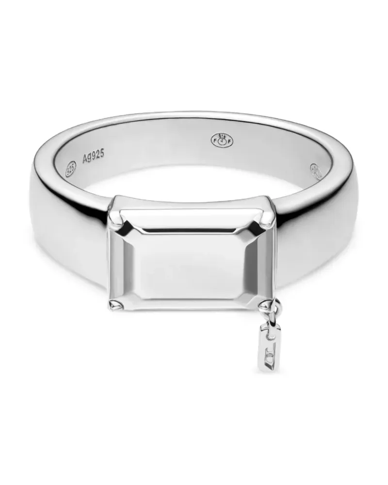 Diesel Ring aus Sterlingsilber Silber