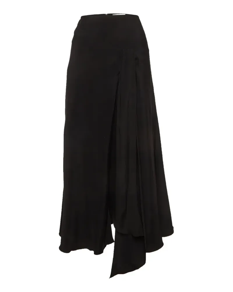 Victoria Beckham Asymmetrischer Midirock - Schwarz Schwarz