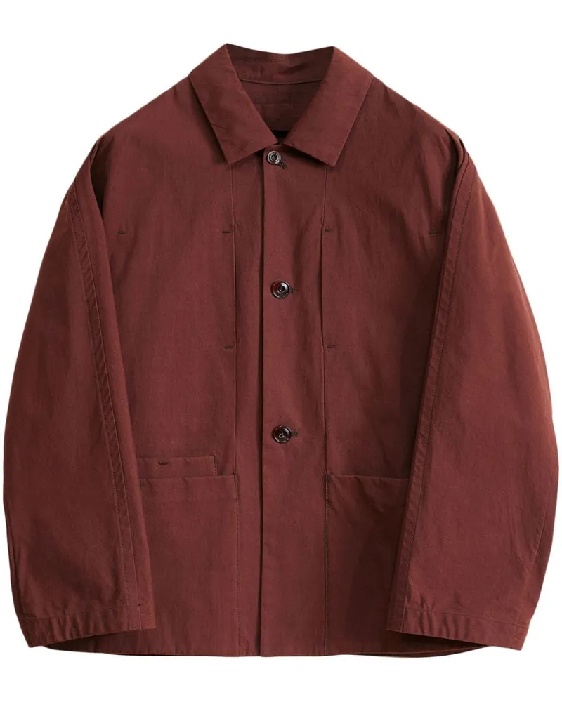 Christophe Lemaire Kastige Hemdjacke - Braun Braun