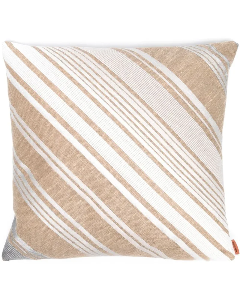 Missoni Home Gestreiftes Saint Remy Kissen 40x40 - Nude Nude