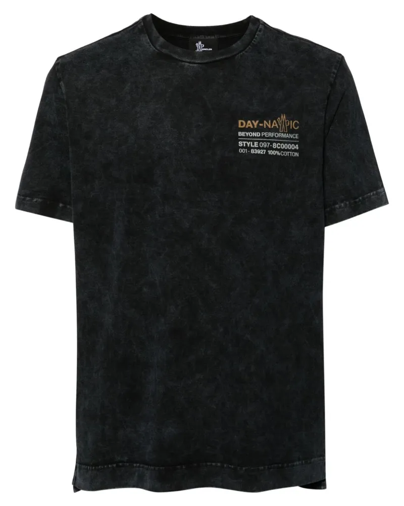 Moncler T-Shirt mit Logo-Print - Grau Grau