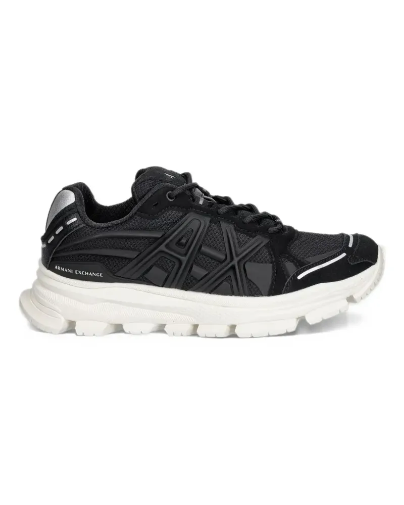 Armani Exchange Sneakers mit dicker Sohle - Schwarz Schwarz