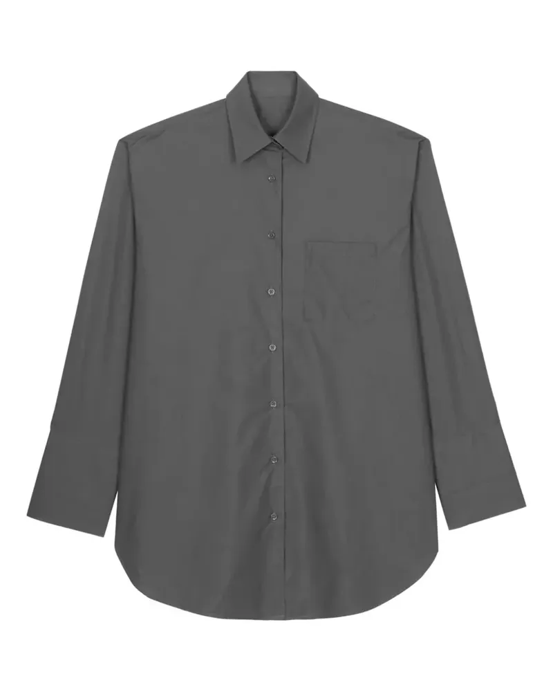 FRANKIE Shop Pocket Helena Shirt - Grau Grau