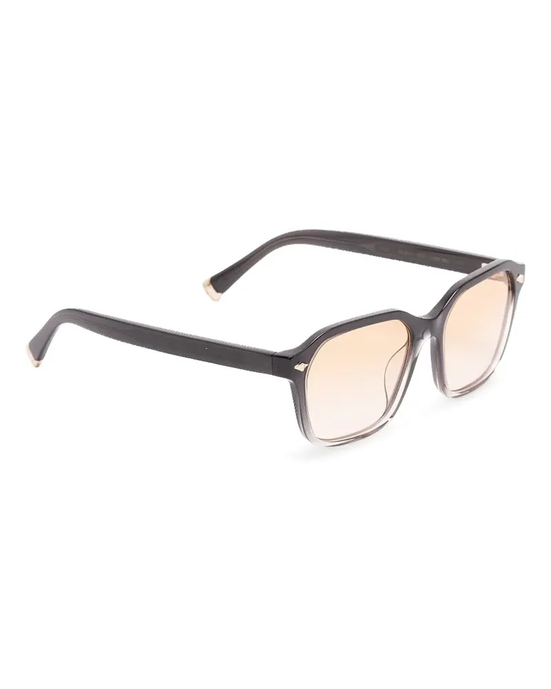 Brunello Cucinelli Sonnenbrille mit geometrischem Gestell - Schwarz Schwarz