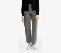 Jeans mit Acid-Wash-Effekt - Grau