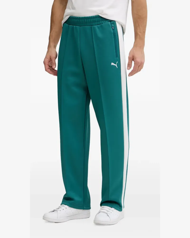 Puma T7 Jogginghose mit Logo-Stickerei - Grün Grün