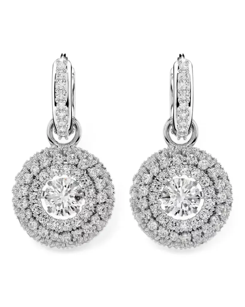 Swarovski Sublima Hängeohrringe mit Kristallen - Silber Silber