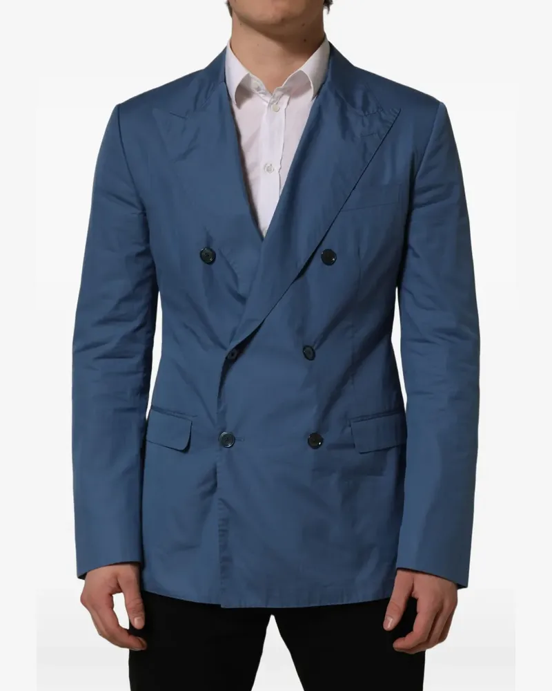 Dolce & Gabbana double-breasted peak-lapel blazer - Blau Blau