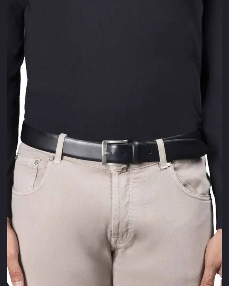 MOORER Berth-ash Ledergürtel - Blau Blau