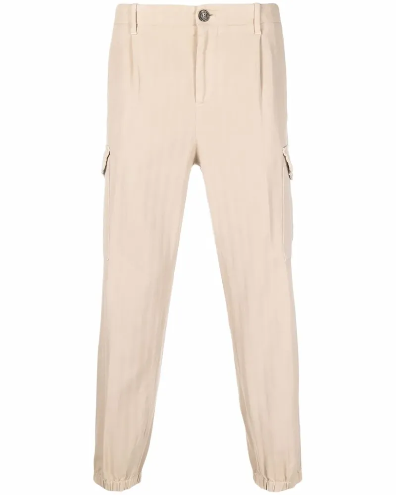 Brunello Cucinelli Klassische Tapered-Hose - Nude Nude