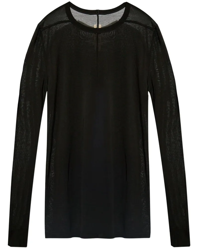 Rick Owens T-Shirt mit Rundhalsausschnitt - Schwarz Schwarz