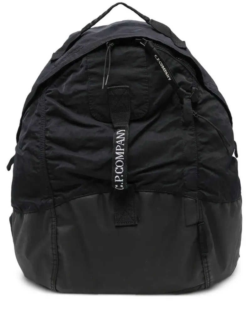 C.P. Company Rucksack mit Goggle-Detail - Schwarz Schwarz