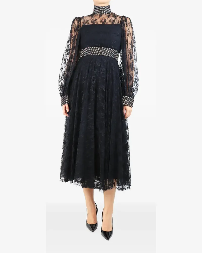 Christopher Kane embellished floral-lace maxi dress - Schwarz Schwarz