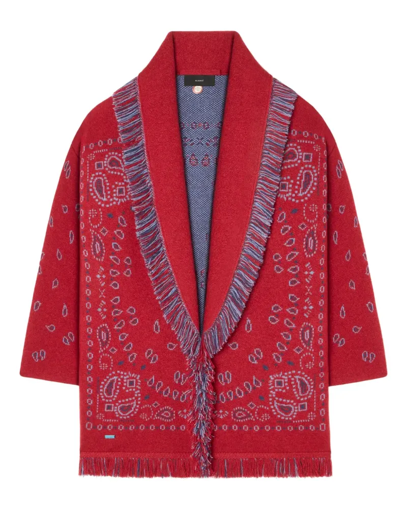 Alanui Cardigan mit Bandana-Jacquardmuster - Rot Rot