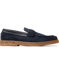 Jimmy Choo Josh Driver Penny-Loafer aus Wildleder Blau