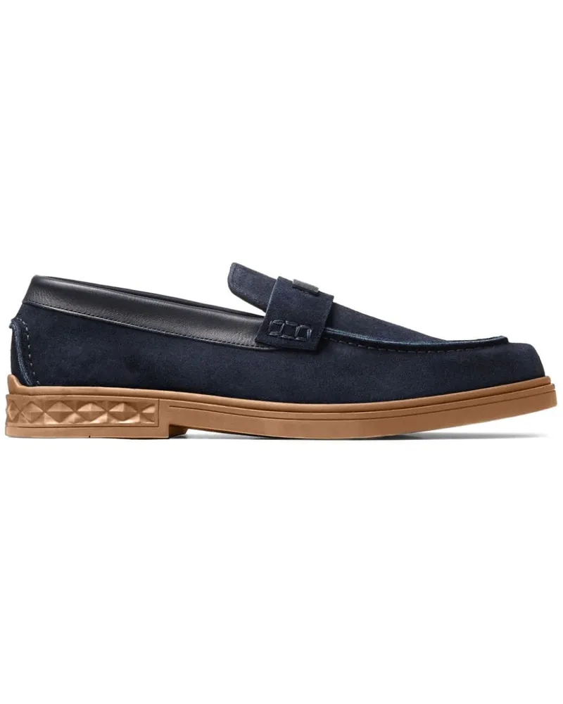Jimmy Choo Josh Driver Penny-Loafer aus Wildleder - Blau Blau