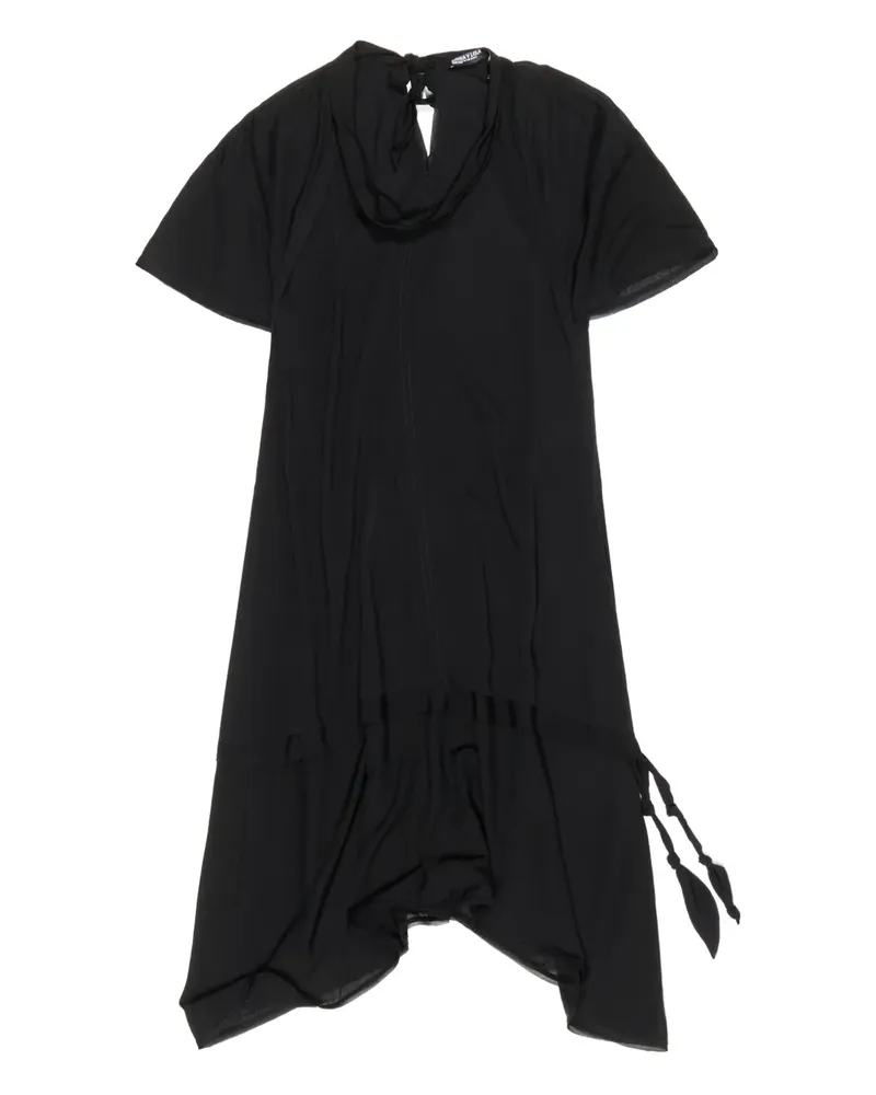 BIMBA Y LOLA Midikleid mit Bindegürtel - Schwarz Schwarz