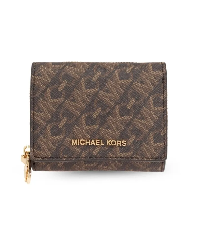 Michael Kors Portemonnaie mit Logo-Print - Braun Braun