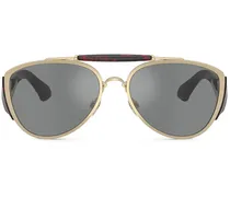 Getönte Pilotenbrille - Gold