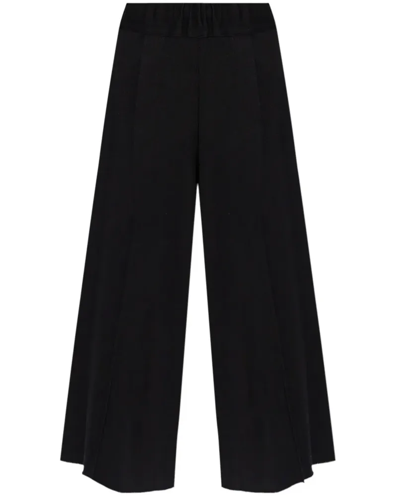 Issey Miyake Hose mit weitem Bein - Schwarz Schwarz