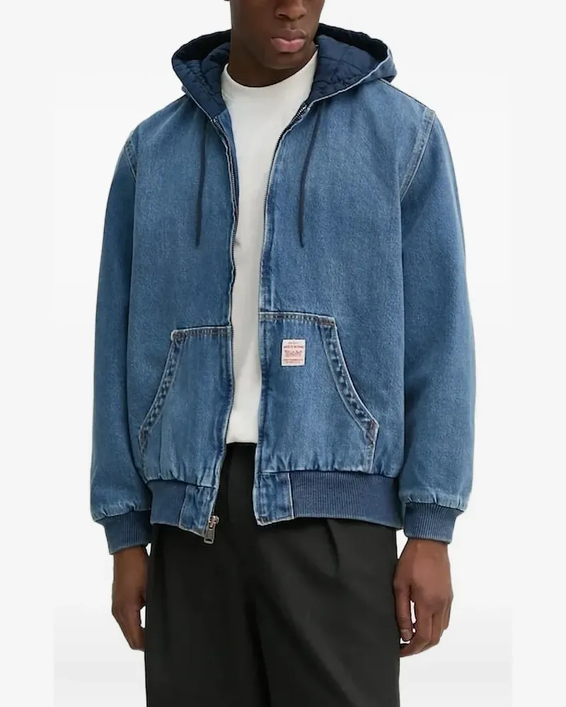 Levi's Potrero Jeansjacke mit Kapuze - Blau Blau