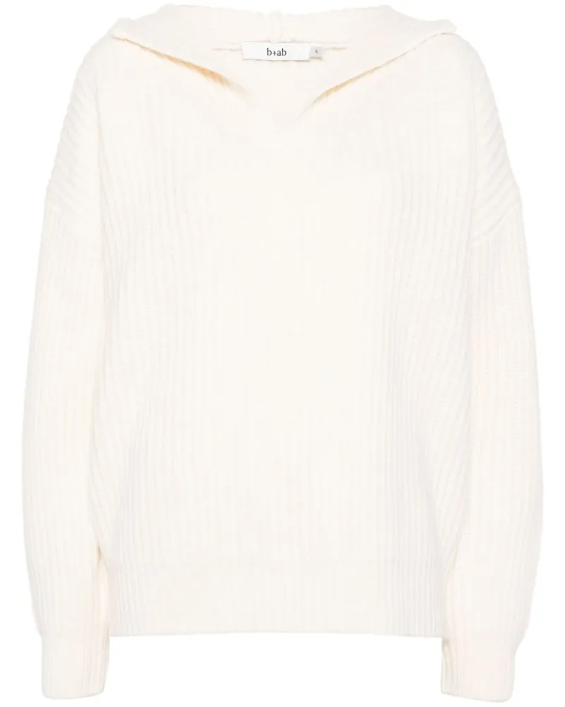 b+ab Pullover mit Kapuze - Nude Nude