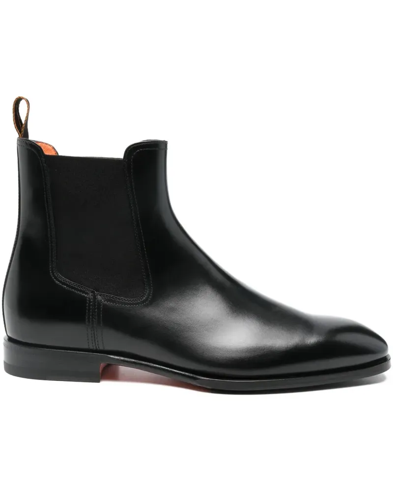 Santoni leather Chelsea boots - Schwarz Schwarz