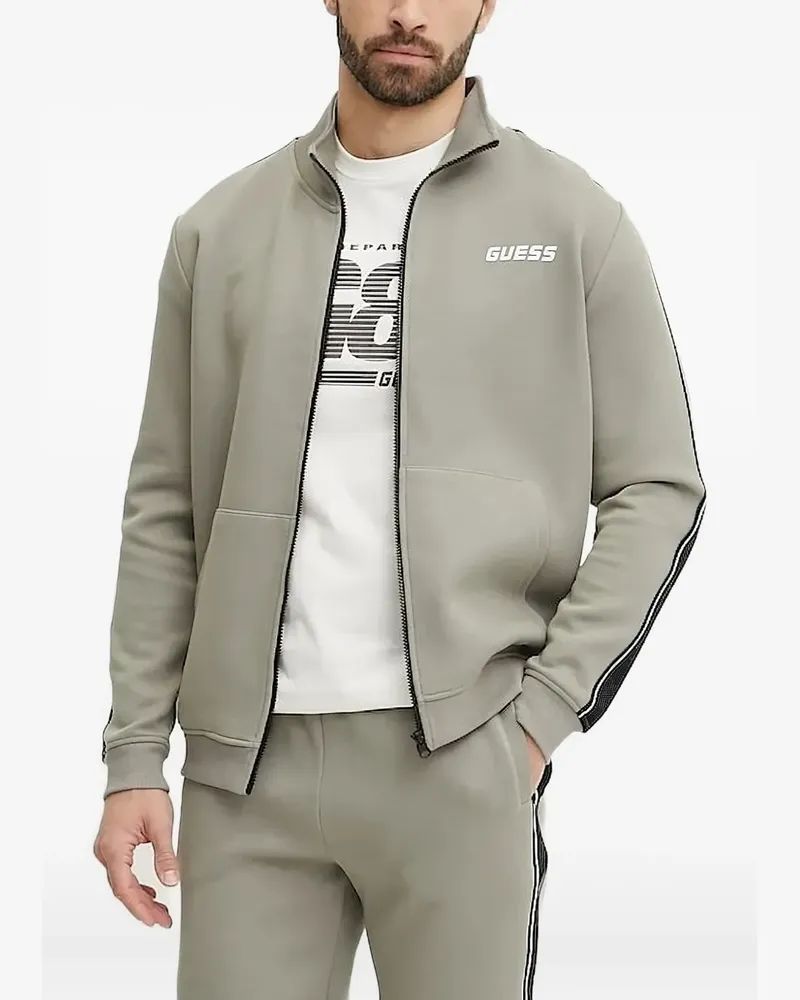 Guess Sweatshirt mit Logo-Patch - Grau Grau