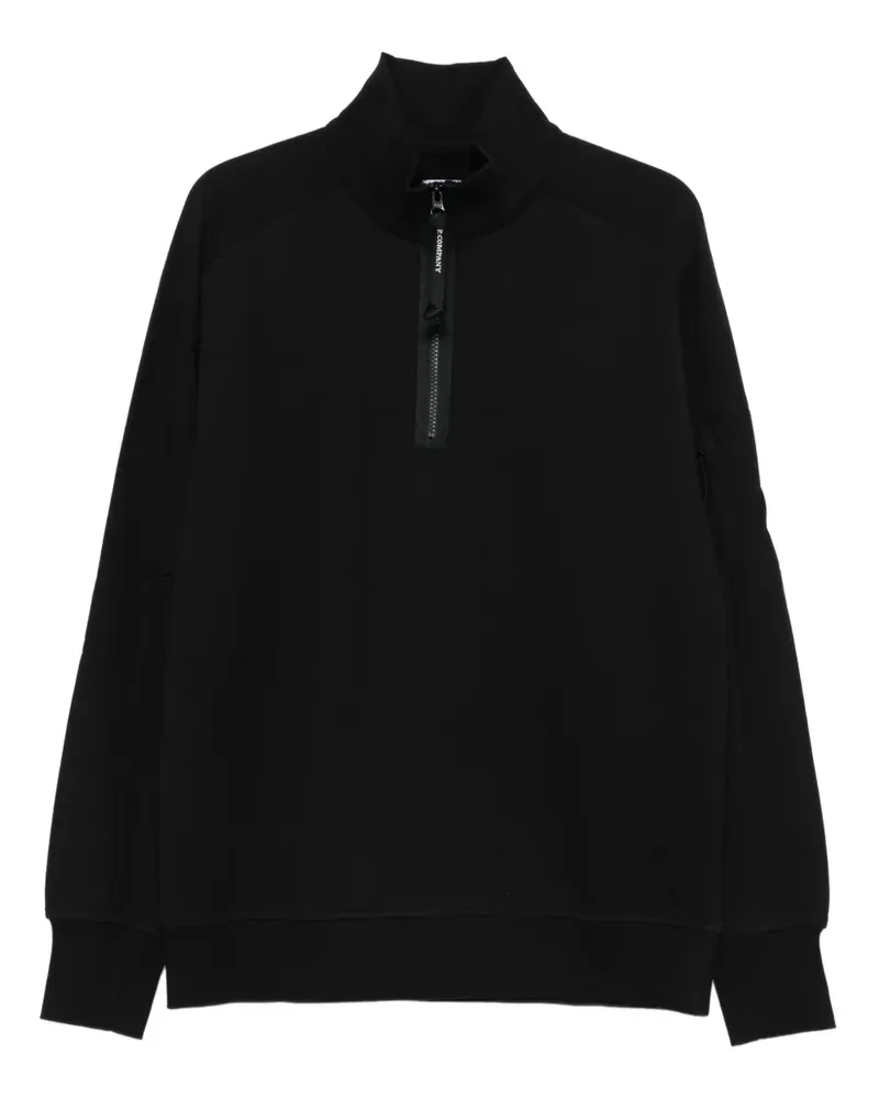 C.P. Company Sweatshirt mit Reißverschluss - Schwarz Schwarz