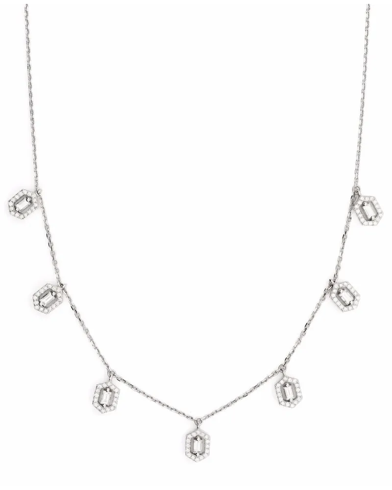 DJULA 18kt Weißgoldchoker mit Diamanten - Silber Silber