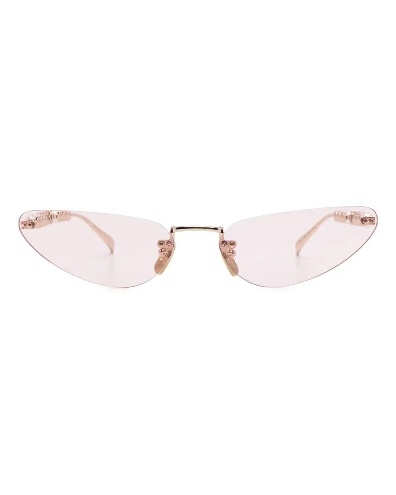 Gucci Rahmenlose Sonnenbrille - Gold Gold