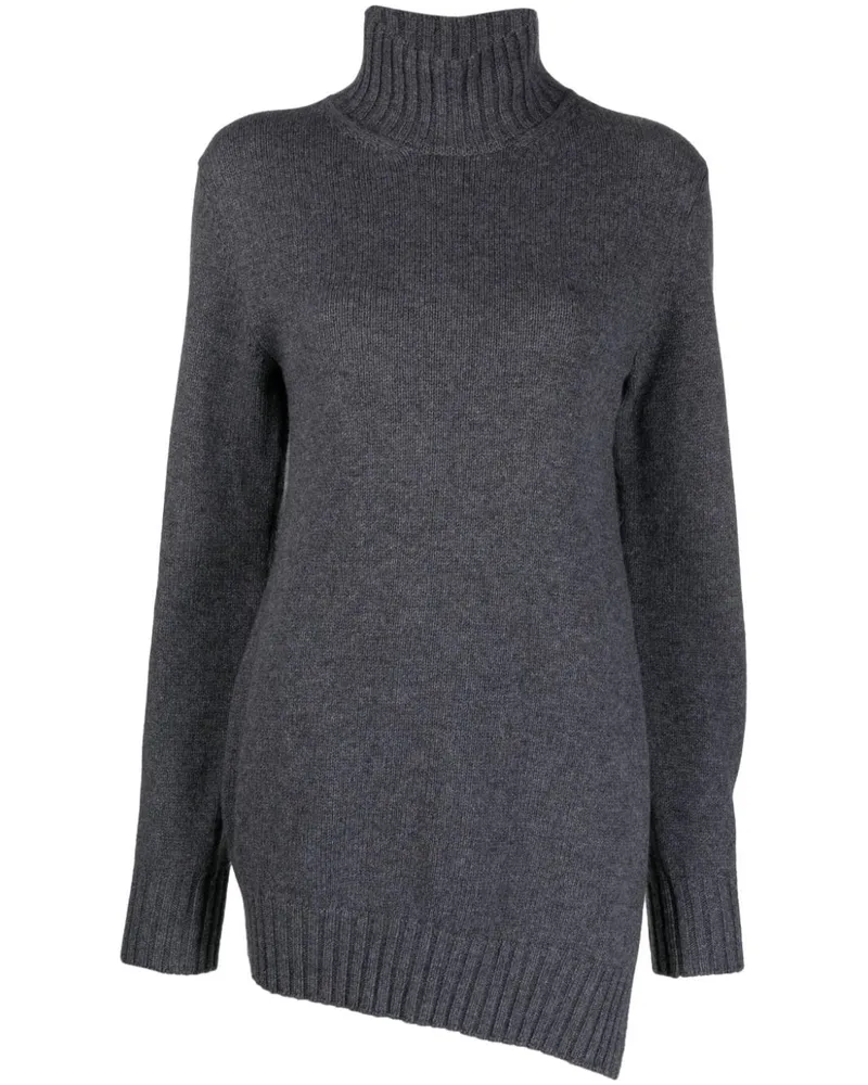 Jil Sander Pullover mit Waffelstrick-Muster - Grau Grau