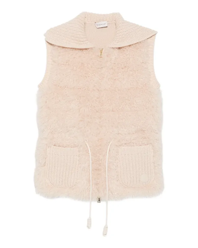 Moncler Weste mit Taillenzug - Nude Nude